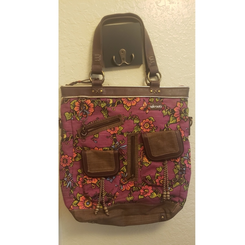 SAKSROOTS FLORAL TOTE